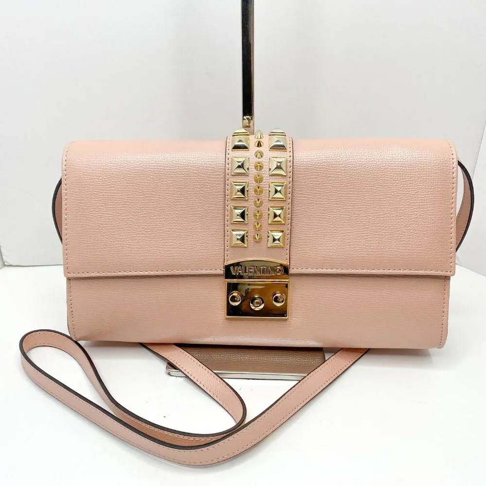 Valentino Cocotte Palmellato Rose Studded Clutch - Picture 10 of 11